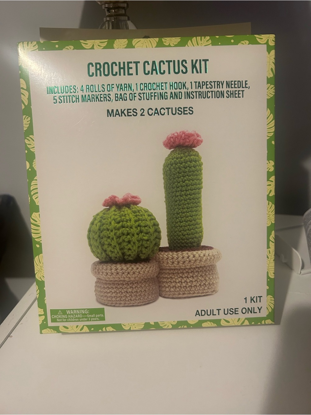 Crochet Cactus Kit - Green and Pink - Home Accents - Picture 2 of 6